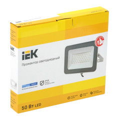 Прожектор уличный IEK СДО светодиодный 50Втсерый (LPDO701-50-K03)
