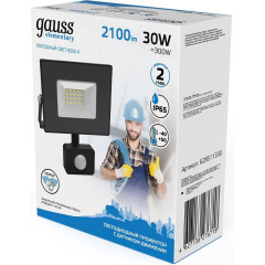 Прожектор уличный Gauss Elementary 628511330 светодиодный 30Втчерный