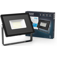Прожектор уличный Gauss Qplus 613511320 светодиодный 20Втчерный