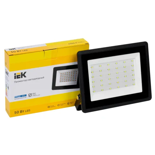 Прожектор уличный IEK СДО LPDO601-50-65-K02 светодиодный 50Втчерный
