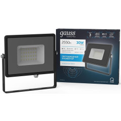 Прожектор уличный Gauss Qplus 690511330 светодиодный 30Втсерый