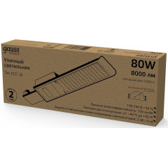 Светильник консольный Gauss 629534380 80Вт ламп.:1шт черный