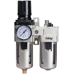 Блок подготовки для пневмоинструмента Fubag FRL 3000 серебристый