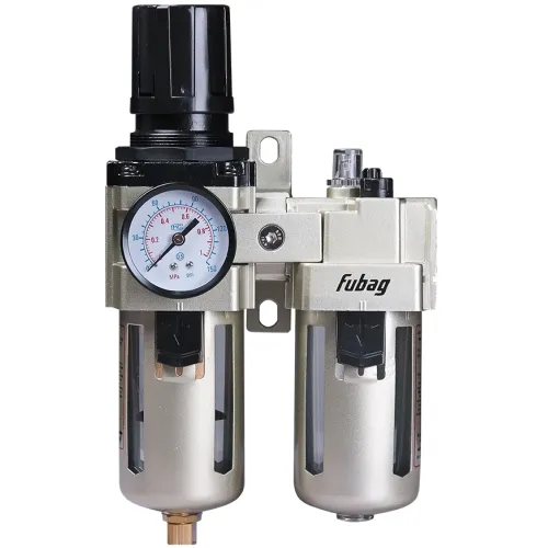 Блок подготовки для пневмоинструмента Fubag FRL 3000 серебристый