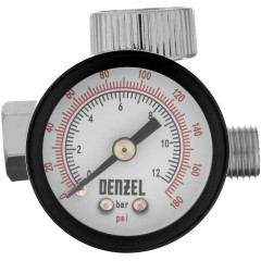 Регулятор давления для компрессоров Denzel K1500 1500л/мин черный