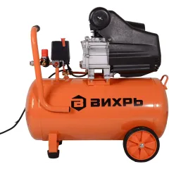 Компрессор поршневой Вихрь КМП-300/50 масляный 300л/мин 50л 2000Вт оранжевый/черный