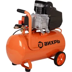 Компрессор поршневой Вихрь КМП-300/50 масляный 300л/мин 50л 2000Вт оранжевый/черный