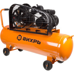 Компрессор поршневой Вихрь КМП-400/100P масляный 400л/мин 100л 2500Вт оранжевый