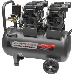 Компрессор поршневой Парма БМ K-3000/50БМ безмасляный 474л/мин 50л 3000Вт серый/черный