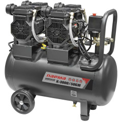 Компрессор поршневой Парма БМ K-3000/50БМ безмасляный 474л/мин 50л 3000Вт серый/черный