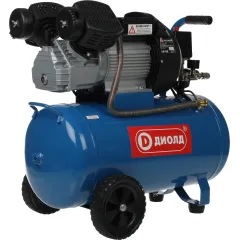 Компрессор поршневой Диолд КМП-2300/50 масляный 369л/мин 50л 2300Вт синий