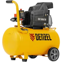 Компрессор поршневой Denzel DK1800/50,Х-PRO масляный 280л/мин 50л 1800Вт желтый/черный