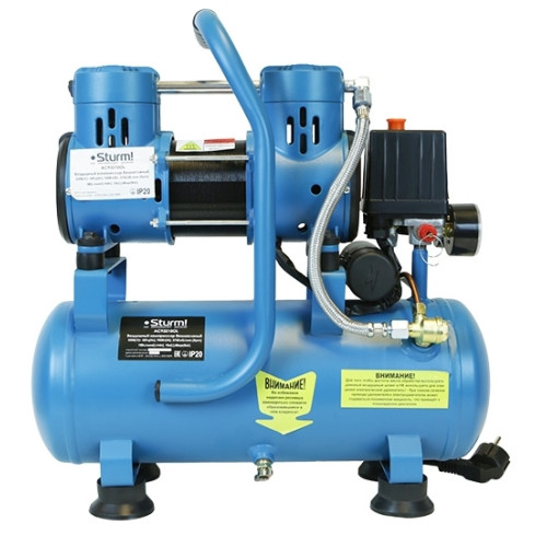 Компрессор поршневой Sturm! AC93210OL безмасляный 180л/мин 10л 900Вт синий/черный