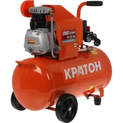 Компрессор поршневой Кратон AC-280-40-DD масляный 280л/мин 40л 2000Вт оранжевый