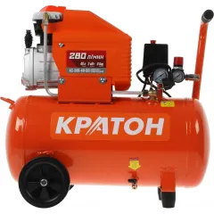 Компрессор поршневой Кратон AC-280-40-DD масляный 280л/мин 40л 2000Вт оранжевый