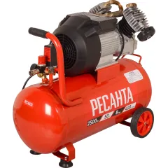 Компрессор поршневой Ресанта КП-50/400М масляный 400л/мин 50л 2500Вт красный/черный