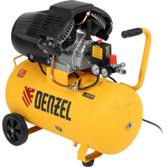 Компрессор поршневой Denzel DCV1800/50 масляный 320л/мин 50л 1800Вт желтый