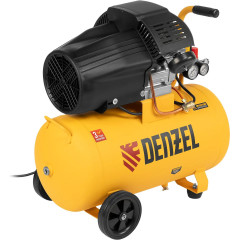 Компрессор поршневой Denzel DCV1800/50 масляный 320л/мин 50л 1800Вт желтый