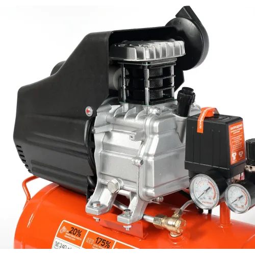 Компрессор поршневой Patriot Optima Euro 24-240K2 масляный 240л/мин 24л 1500Вт оранжевый/черный