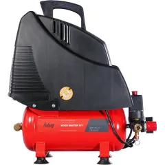 Компрессор поршневой Fubag Wood Master Kit безмасляный 180л/мин 6л 1100Вт красный/черный