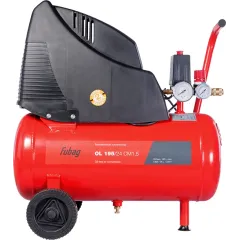 Компрессор поршневой Fubag OL 195/24 CM1.5 безмасляный 180л/мин 24л 1100Вт красный/черный