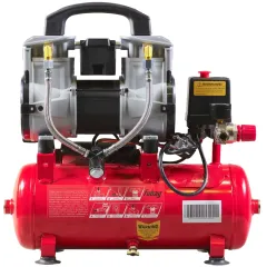 Компрессор поршневой Fubag OLS 190/10 CM1.6 безмасляный 190л/мин 10л 1200Вт красный/черный