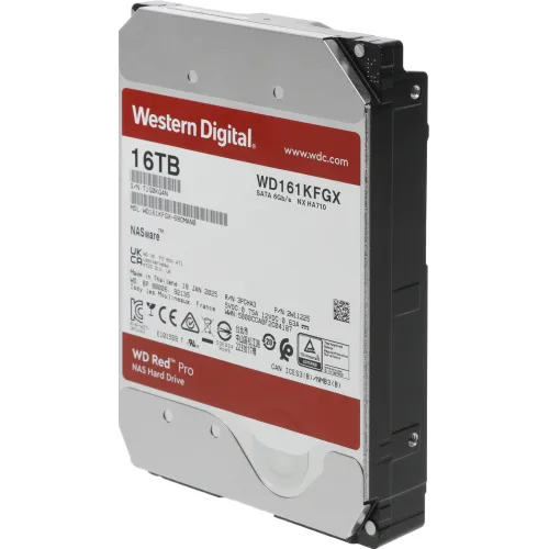 Жесткий диск WD SATA-III 16Tb WD161KFGX NAS Red Pro (7200rpm) 512Mb 3.5"