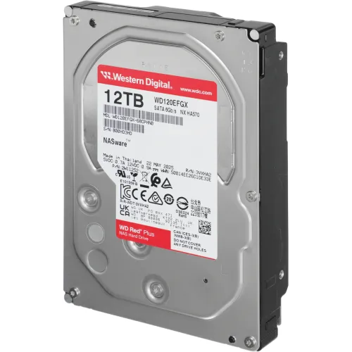 Жесткий диск WD SATA-III 12TB WD120EFGX NAS Red Plus (7200rpm) 512Mb 3.5"