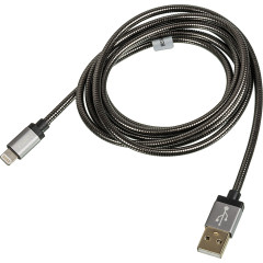 Кабель Hama Metal 00173626 USB (m)-Lightning (m) 1.5м черный