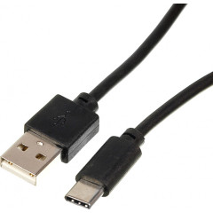 Кабель USB (m)-USB Type-C (m) 1.8м черный