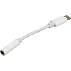 Переходник Jack 3.5 (f)-USB Type-C (m) 0.05м белый
