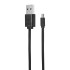 Кабель SunWind USB (m)-micro USB (m) 1м черный плоский