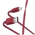 Кабель Hama 00187227 USB (m)-micro USB (m) 1м красный плоский