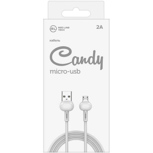 Кабель Redline Candy УТ000021983 USB (m)-micro USB (m) 1м белый