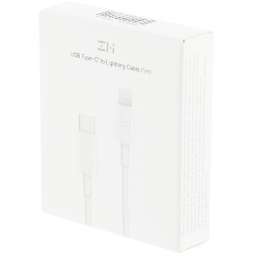 Кабель ZMI AL870C USB Type-C (m)-Lightning (m) 1м белый