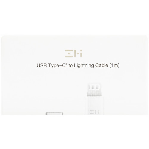 Кабель ZMI AL870C USB Type-C (m)-Lightning (m) 1м белый