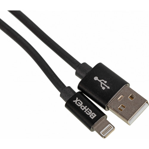 Кабель USB (m)-Lightning (m) 1м черный