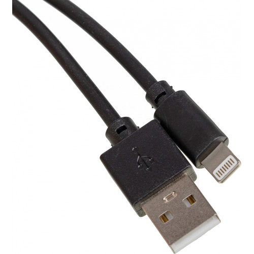 Кабель USB (m)-Lightning (m) 3м черный