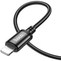 Кабель Hoco X89 Wind iP USB Type-C (m)-Lightning (m) 1м черный коробка