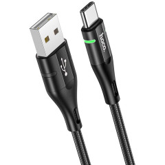 Кабель Hoco U93 Shadow Type-C USB (m)-USB Type-C (m) 1.2м черный коробка