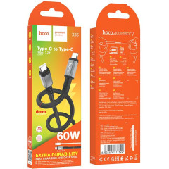 Кабель Hoco X85 Type-C to Type-C USB Type-C (m)-USB Type-C (m) 1м черный