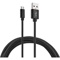 Кабель KingPrice KP-microUSB-2.4A-2m USB (m)-micro USB (m) 2м черный