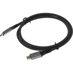 Кабель Premier 100W/4K 60HZ/20GBS USB Type-C (m)-USB Type-C (m) 1м черный