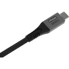 Кабель Premier 100W/4K 60HZ/20GBS USB Type-C (m)-USB Type-C (m) 1м черный