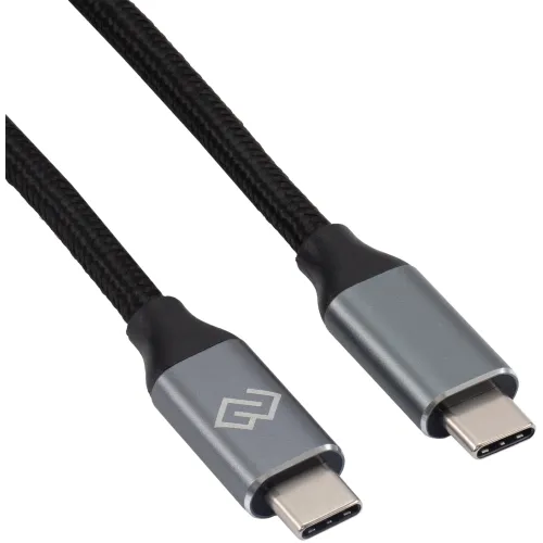 Кабель Digma D-TYPE-C-USB3.2-100W-4K-3M USB Type-C (m)-USB Type-C (m) 3м черный