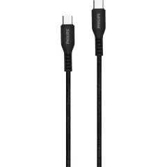 Кабель Philips DLC8701 USB Type-C (m)-USB Type-C (m) 1.2м черный коробка (упак.:1шт)