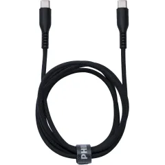 Кабель Philips DLC8701 USB Type-C (m)-USB Type-C (m) 1.2м черный коробка (упак.:1шт)