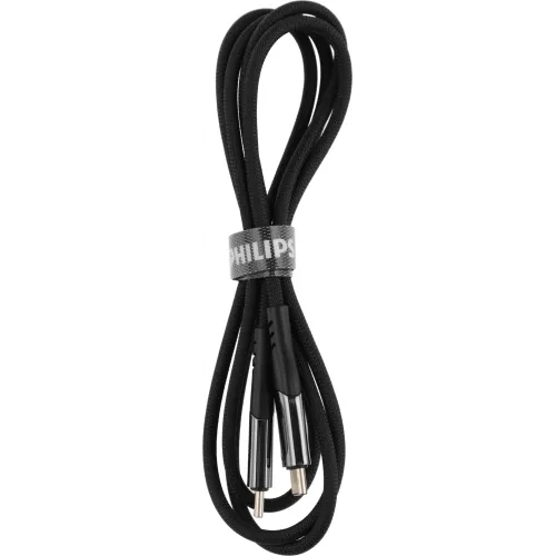 Кабель Philips DLC9100 USB Type-C (m)-USB Type-C (m) 1.2м черный коробка (упак.:1шт)