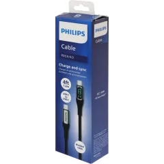 Кабель Philips DLC9100 USB Type-C (m)-USB Type-C (m) 1.2м черный коробка (упак.:1шт)