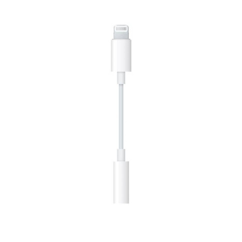Переходник Apple MMX62ZM/A Jack 3.5 (f)-Lightning (m) белый